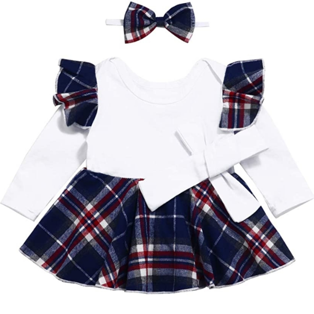 Baby Girl Plaid Dress - Picture 2 of 5